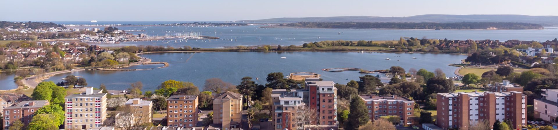 View of Poole from Eagles Mount Care Home