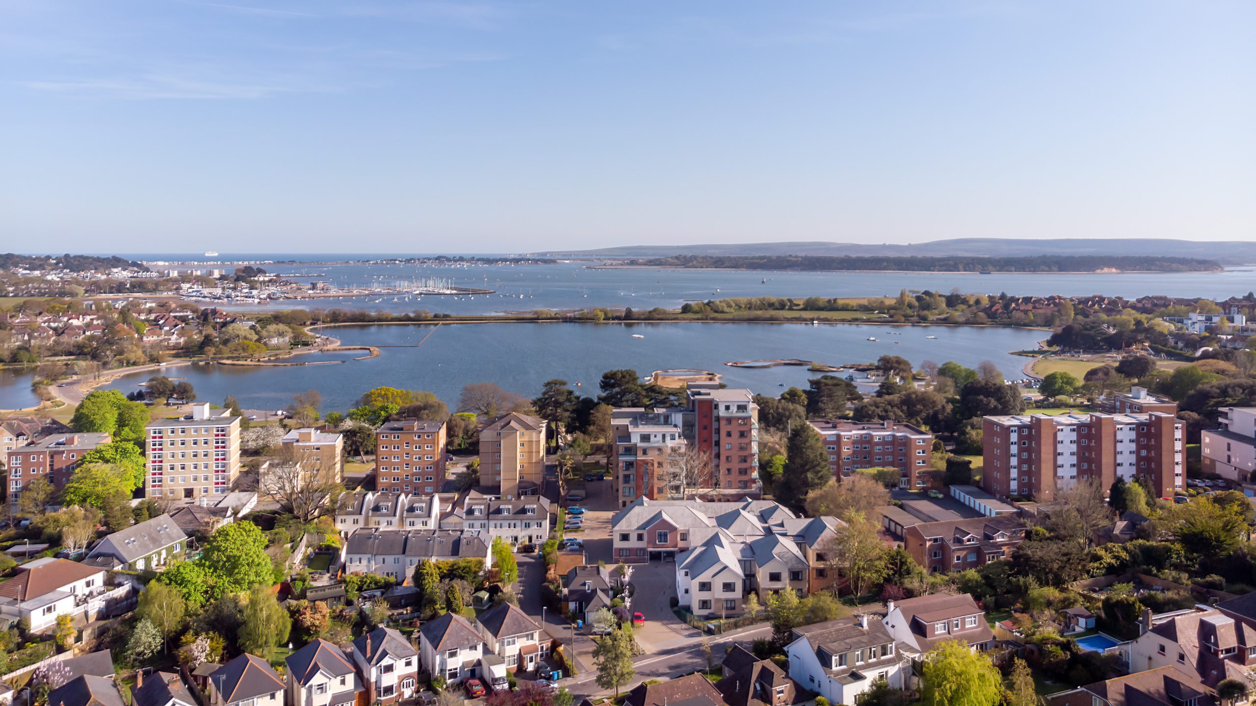 View of Poole from Eagles Mount Care Home