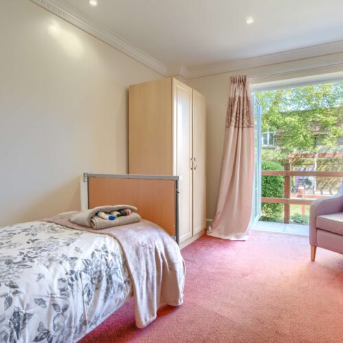 Aranlaw House Residents Bedroom with View of Garden