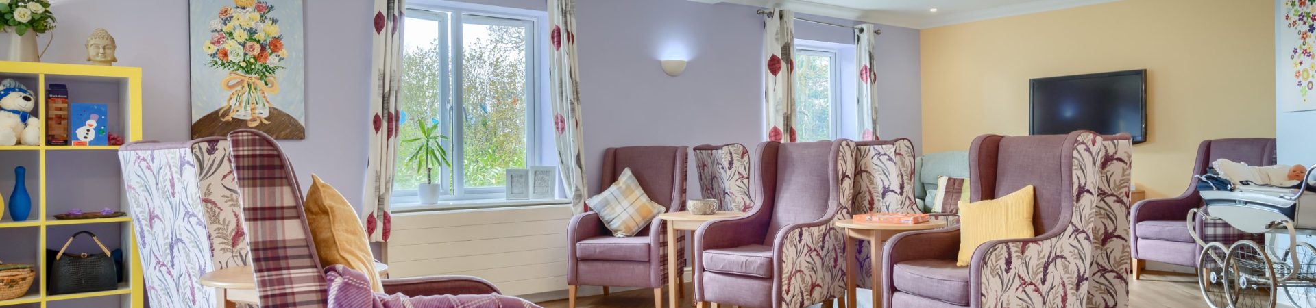 Dolphin Floor Seating Area at Regency Manor