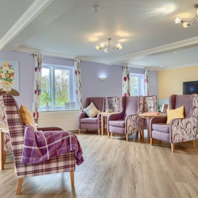 Dolphin Floor Seating Area at Regency Manor