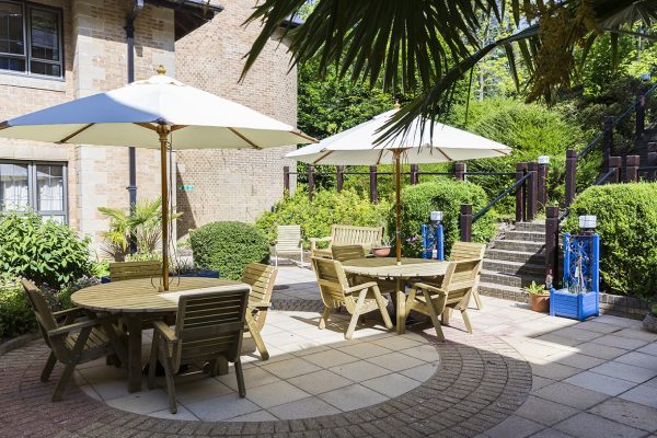 Kingsman House Patio Area with Seating