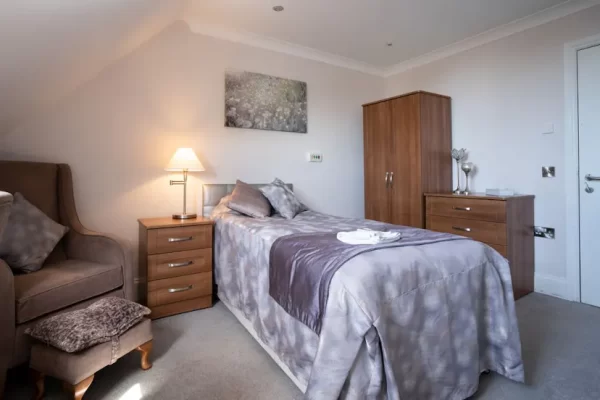 A Typical Residents Bedroom at Seabourne House