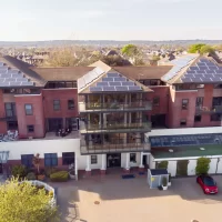 Eagles Mount Care Home with Solar Panels on Roof
