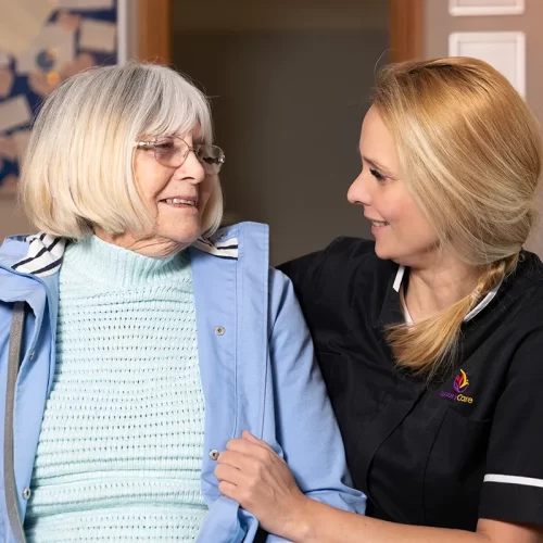 LuxuryCare Resident and Carer